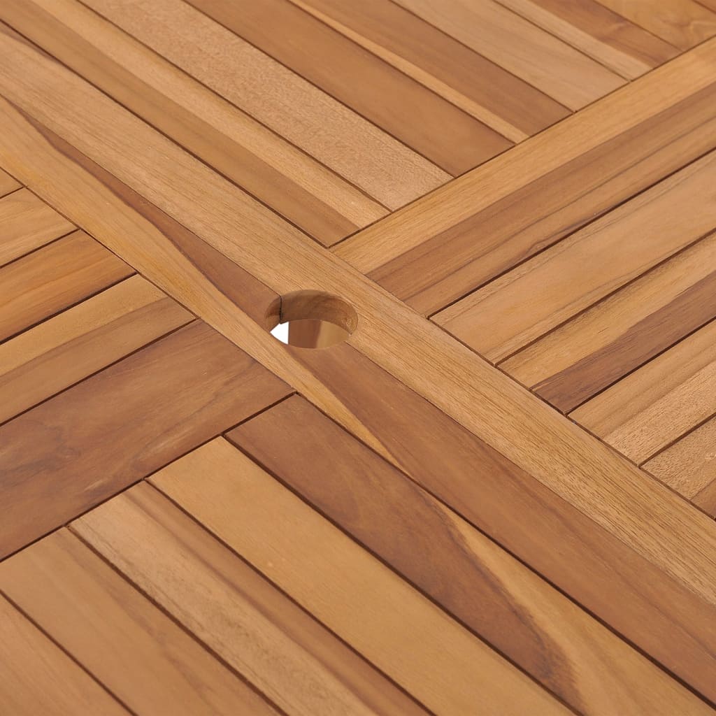 Vrtni blagovaonski stol 110 x 110 x 75 cm od masivne tikovine