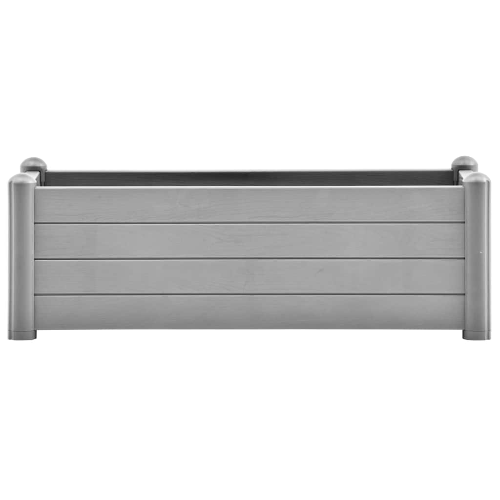 Povišena vrtna gredica PP siva boja kamena 100 x 43 x 35 cm