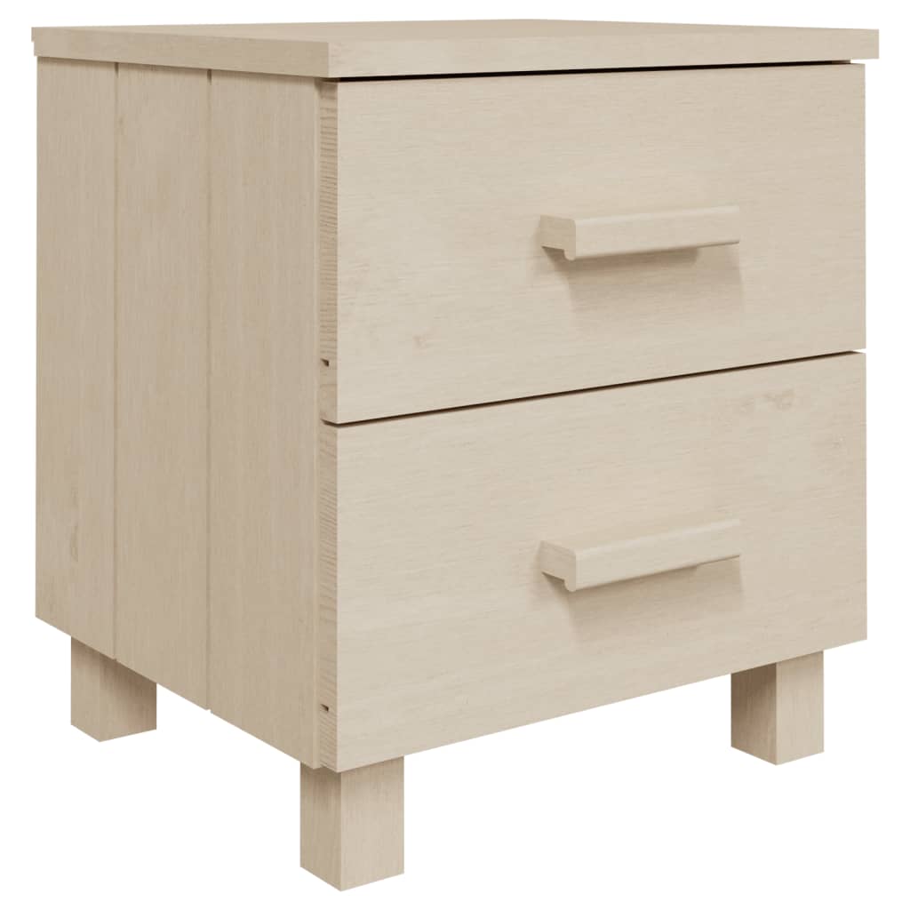 Noćni ormarići HAMAR 2 kom boja meda 40x35x44,5 cm od borovine