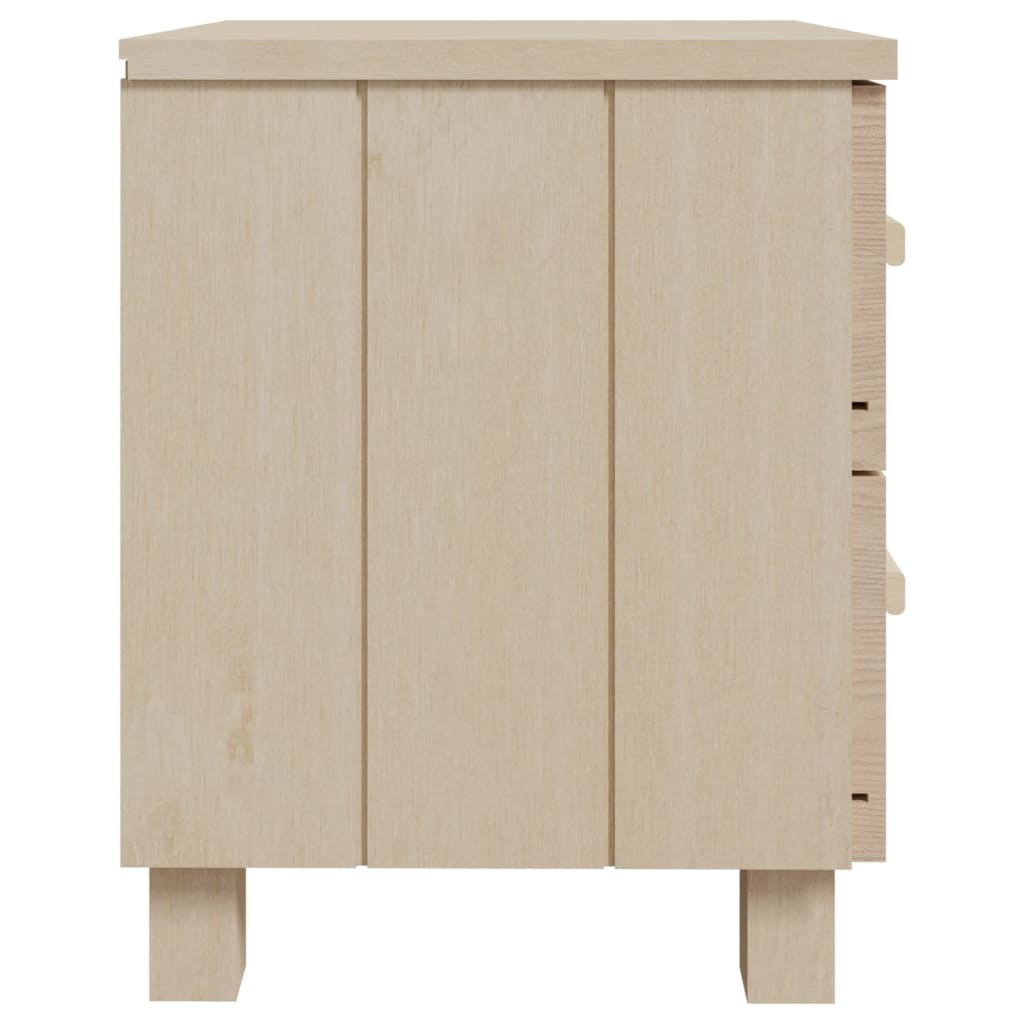 Noćni ormarići HAMAR 2 kom boja meda 40x35x44,5 cm od borovine