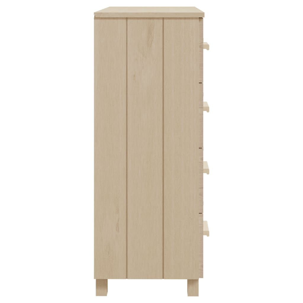 Komoda HAMAR boja meda 79 x 40 x 103,5 cm od masivne borovine