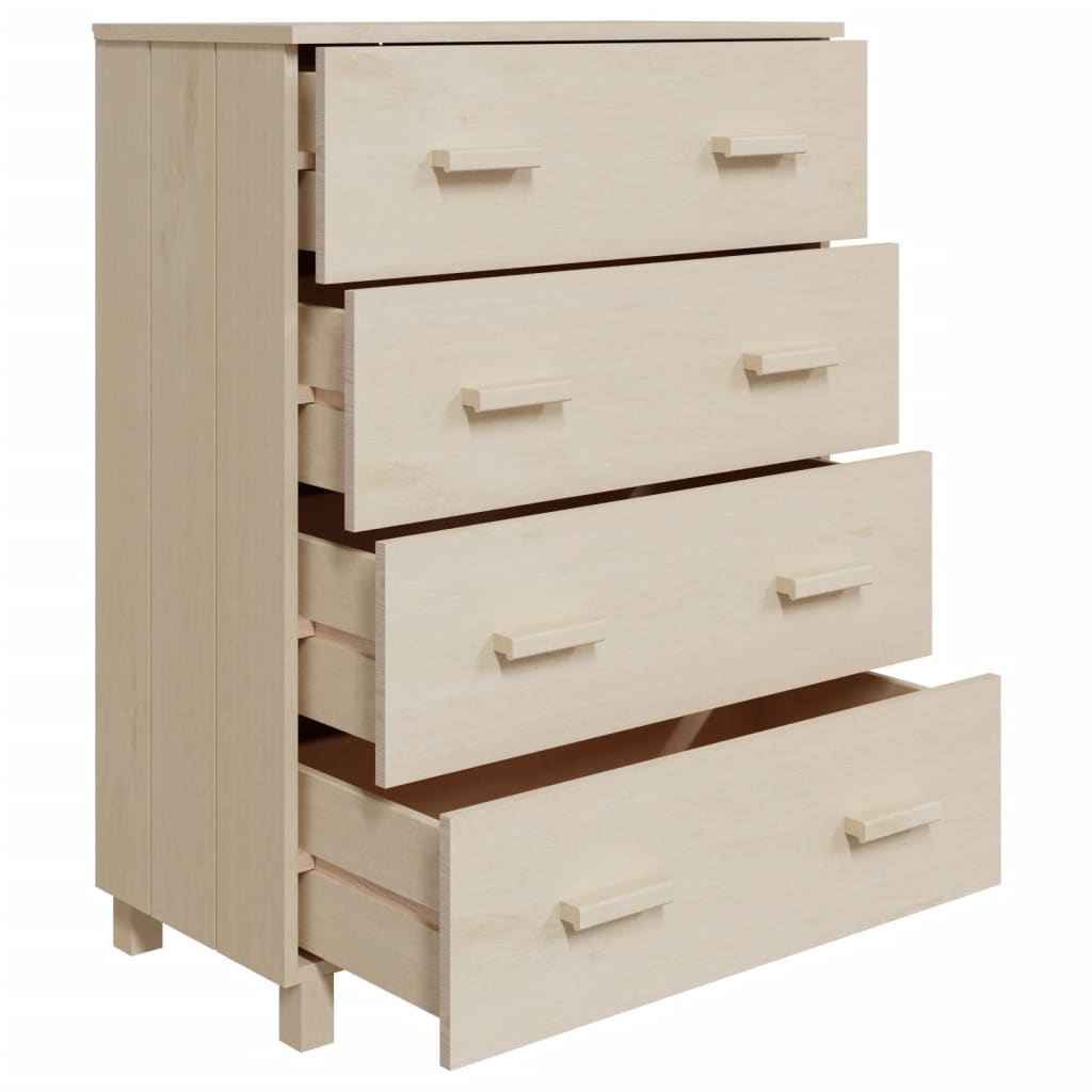 Komoda HAMAR boja meda 79 x 40 x 103,5 cm od masivne borovine