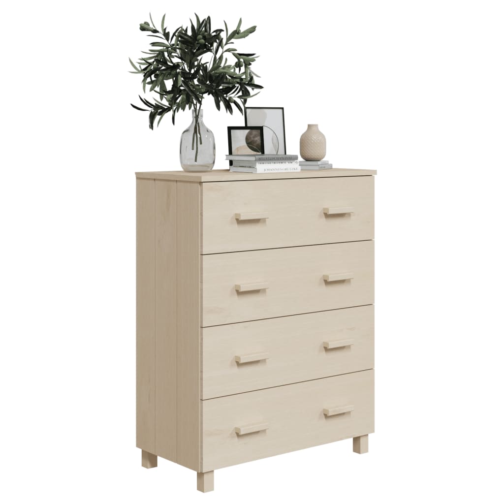 Komoda HAMAR boja meda 79 x 40 x 103,5 cm od masivne borovine