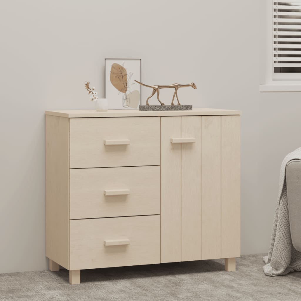 Komoda boja meda 90 x 40 x 80 cm od masivne borovine