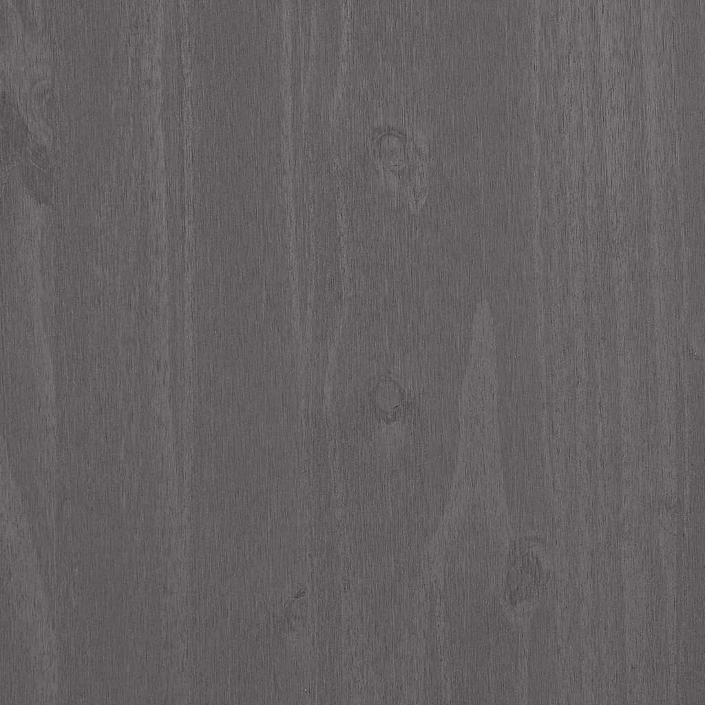 Komoda HAMAR svjetlosiva 90 x 40 x 80 cm od masivne borovine