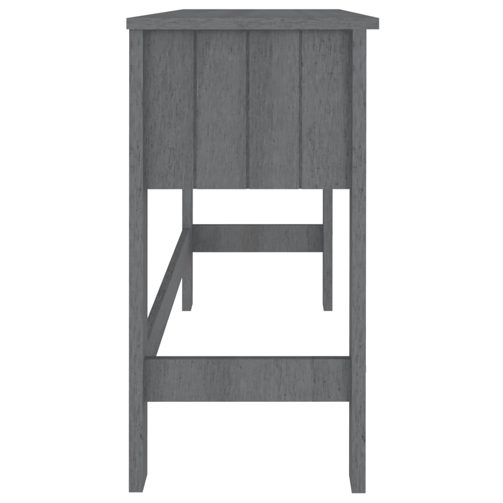Radni stol HAMAR tamnosivi 110 x 40 x 75 cm od masivne borovine
