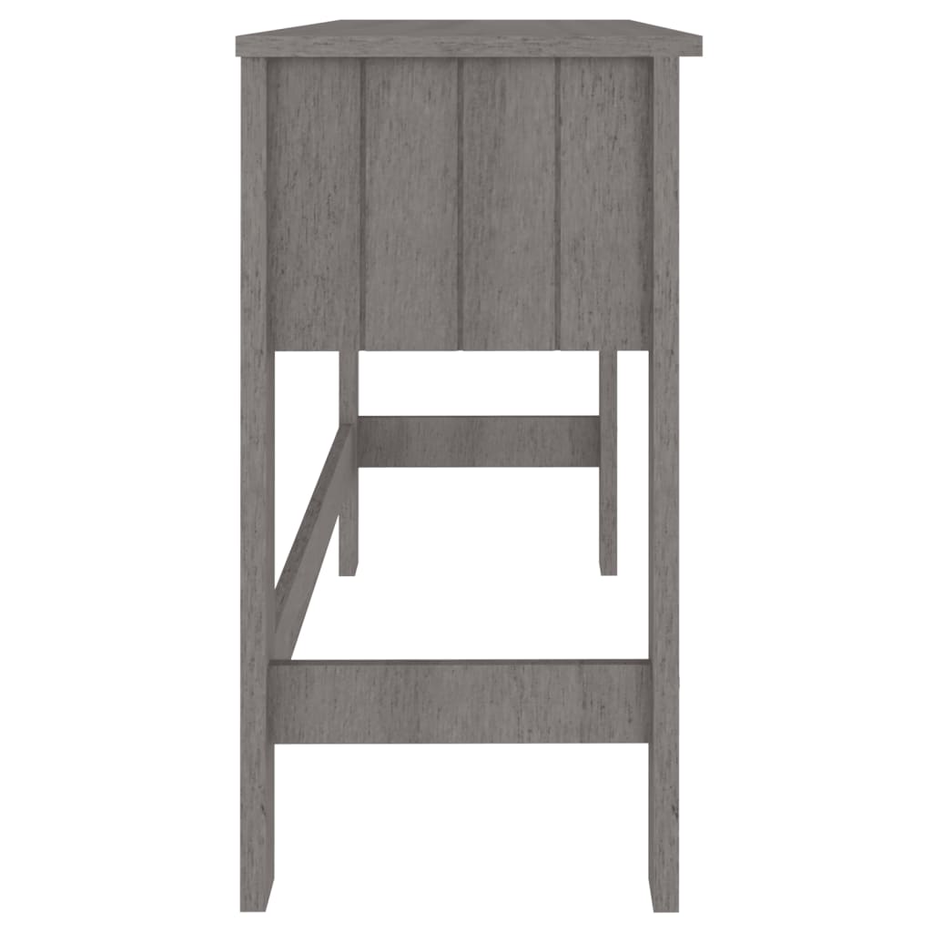 Radni stol HAMAR svjetlosivi 110 x 40 x 75 cm masivna borovina