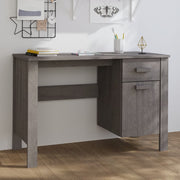 Radni stol HAMAR svjetlosivi 113 x 50 x 75 cm masivna borovina