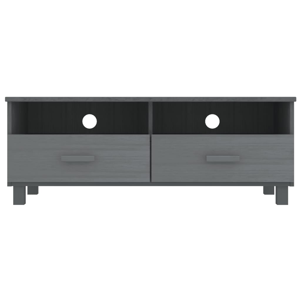 TV ormarić HAMAR tamnosivi 106 x 40 x 40 cm od masivne borovine
