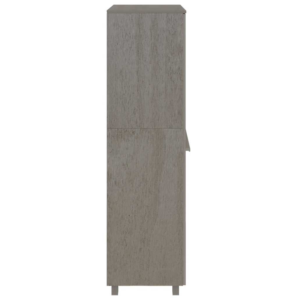 Ormar HAMAR svjetlosivi 89 x 50 x 180 cm od masivne borovine