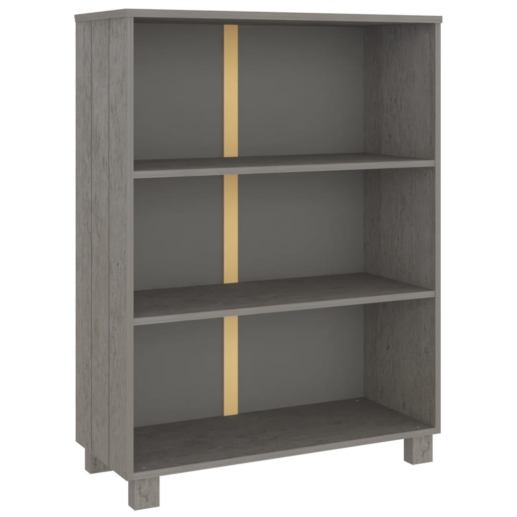 Ormarić za knjige HAMAR svjetlosivi 85x35x112 cm od borovine
