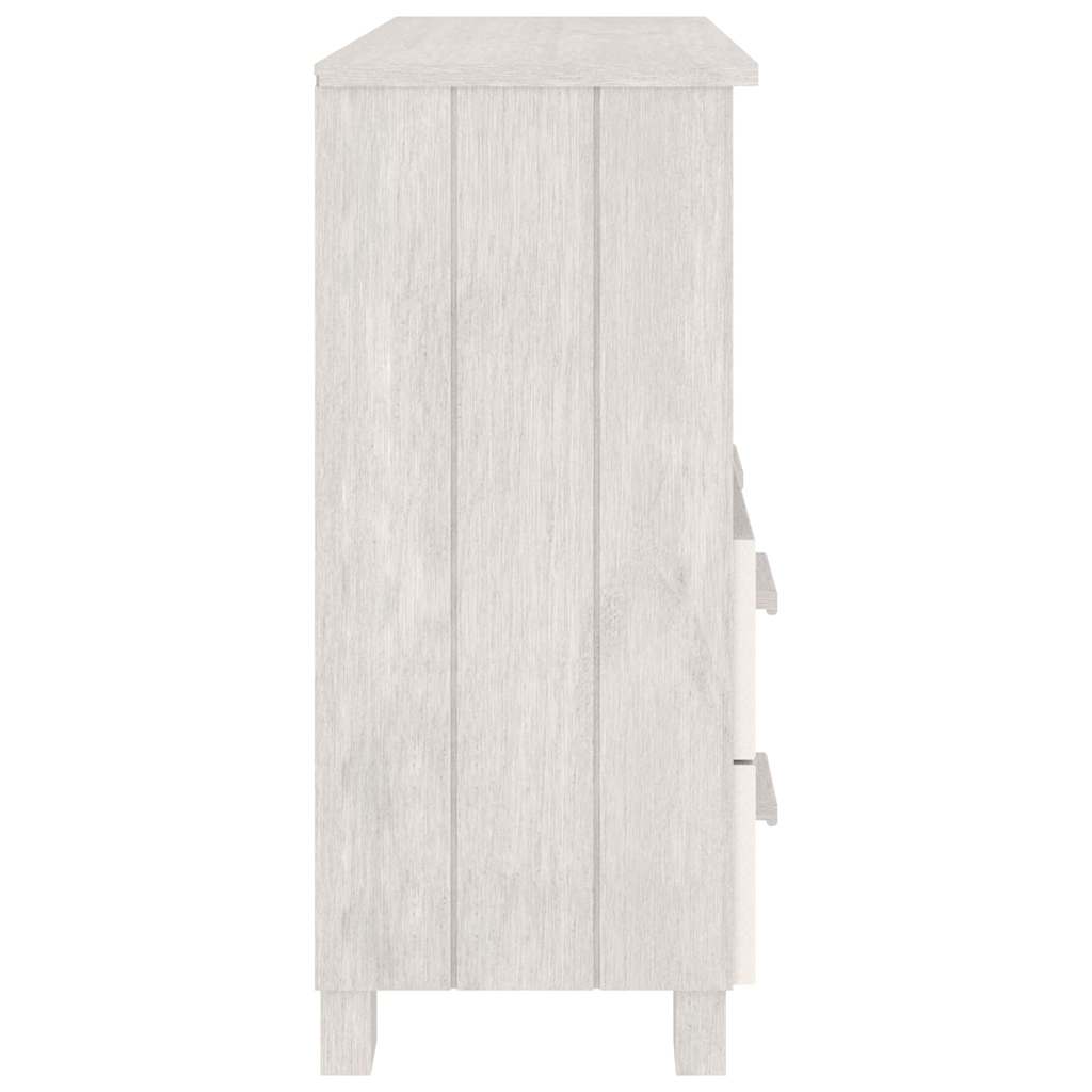Komoda HAMAR bijela 85 x 35 x 80 cm od masivne borovine