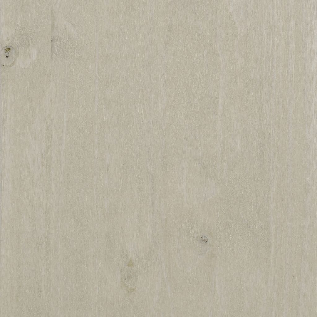 Komoda HAMAR bijela 85 x 35 x 80 cm od masivne borovine