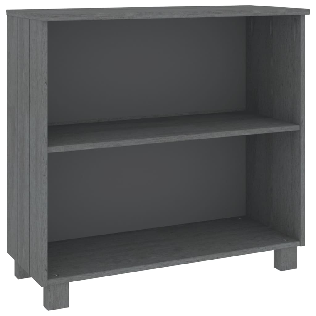 Komoda HAMAR tamnosiva 85 x 35 x 80 cm od masivne borovine
