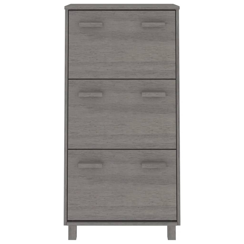 Ormarić za cipele HAMAR svjetlosivi 59,5x35x117 cm od borovine