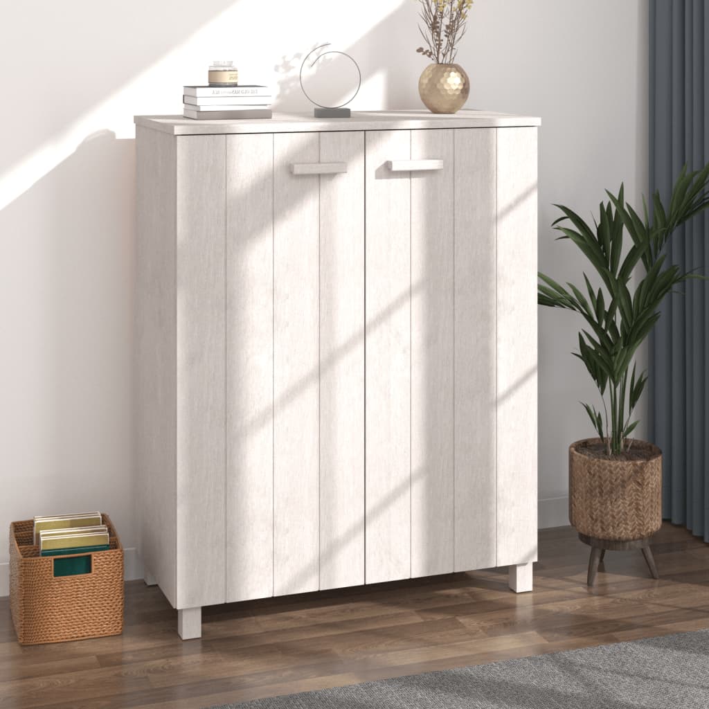 Ormarić za cipele HAMAR bijeli 85x40x108 cm od masivne borovine