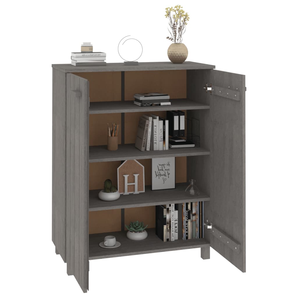 Ormarić za cipele HAMAR svjetlosivi 85x40x108 cm od borovine