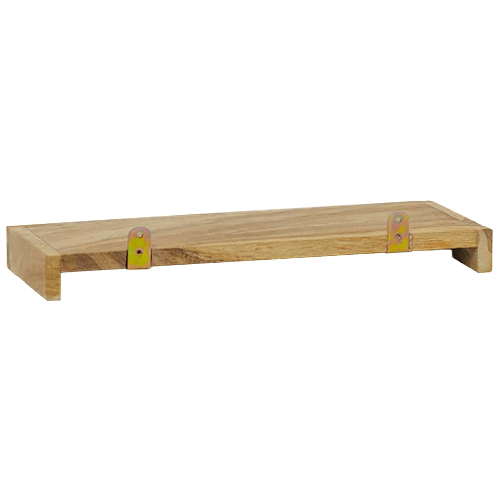 Zidne police 2 kom 40 x 15 x 4 cm od masivne tikovine
