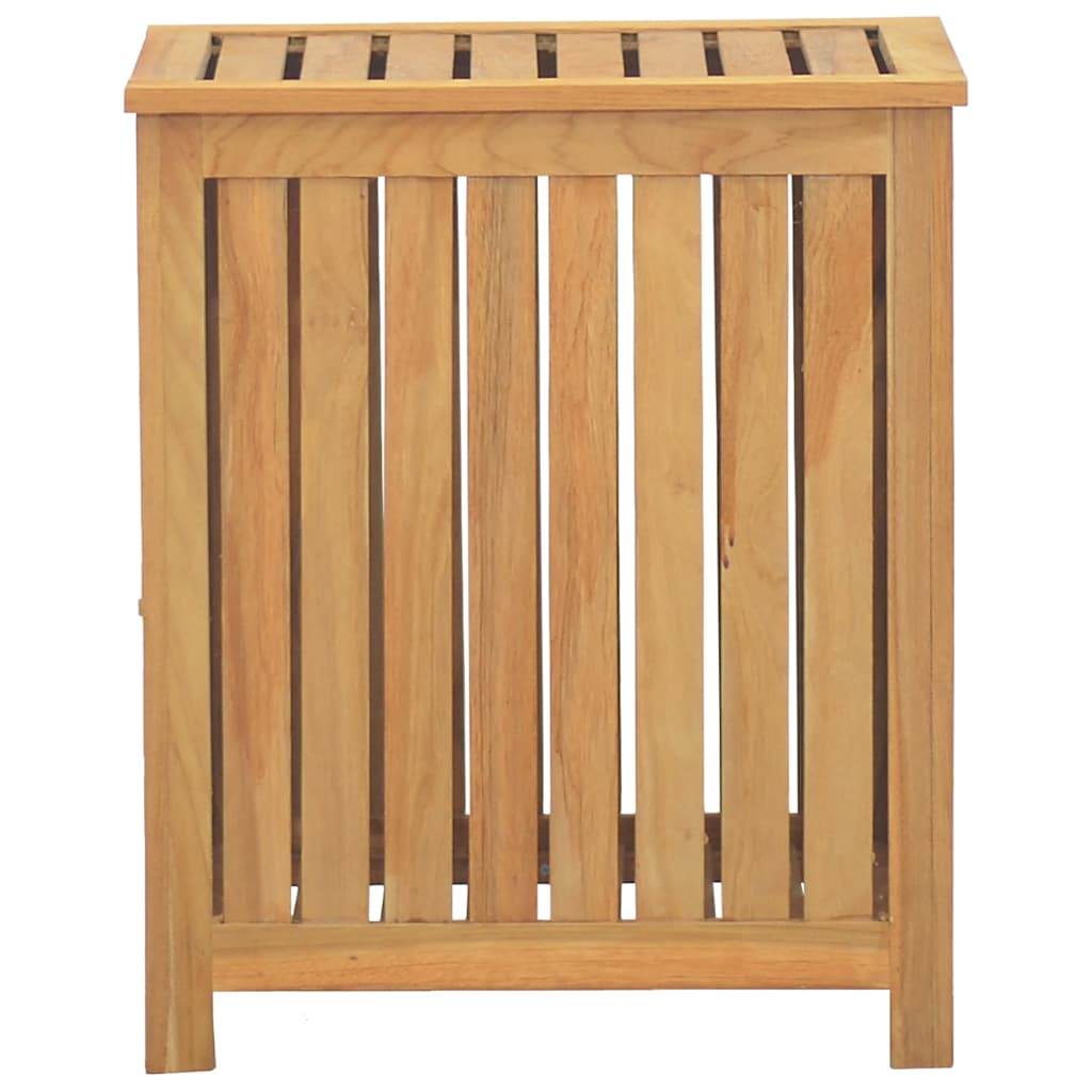 Košara za rublje 50 x 35 x 60 cm od masivne tikovine