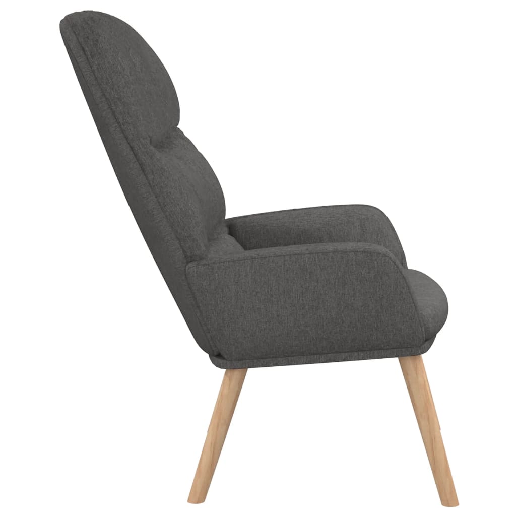 Stolica za opuštanje od tkanine tamnosiva