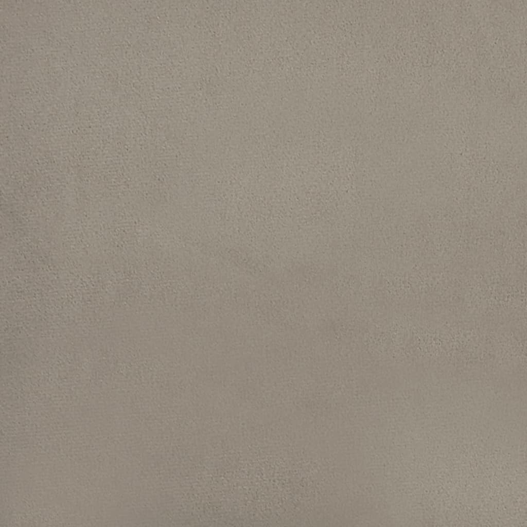 Tabure svjetlosivi 45x29,5x35 cm baršunasti