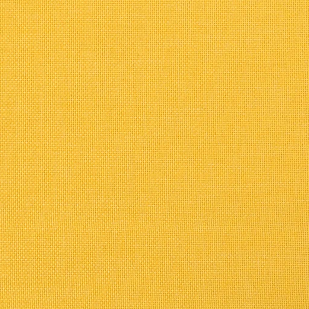 Tabure boja senfa 45x29,5x35 cm od tkanine i umjetne kože