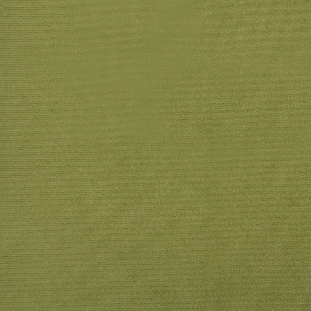 Tabure svjetlozeleni 45x29,5x35 cm baršunasti