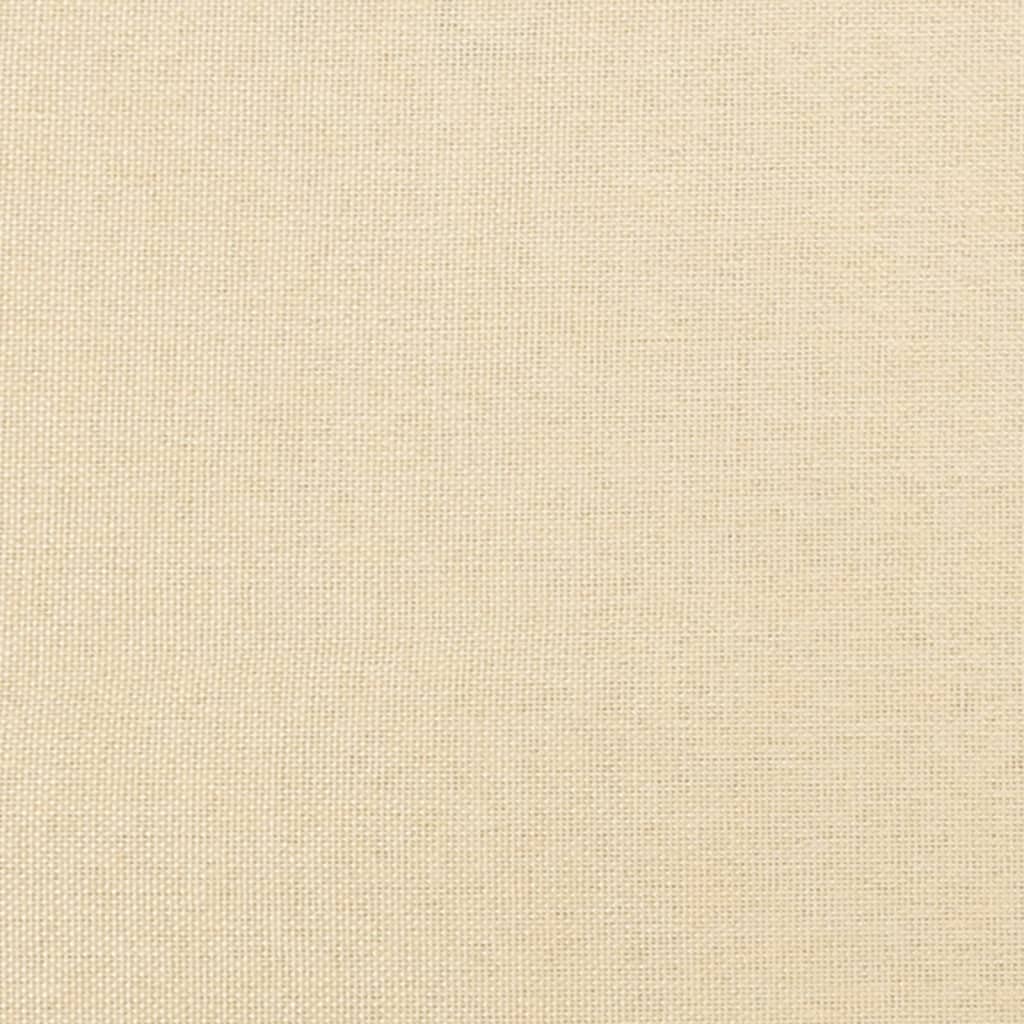 Tabure krem 45x29,5x35 cm od tkanine i umjetne kože