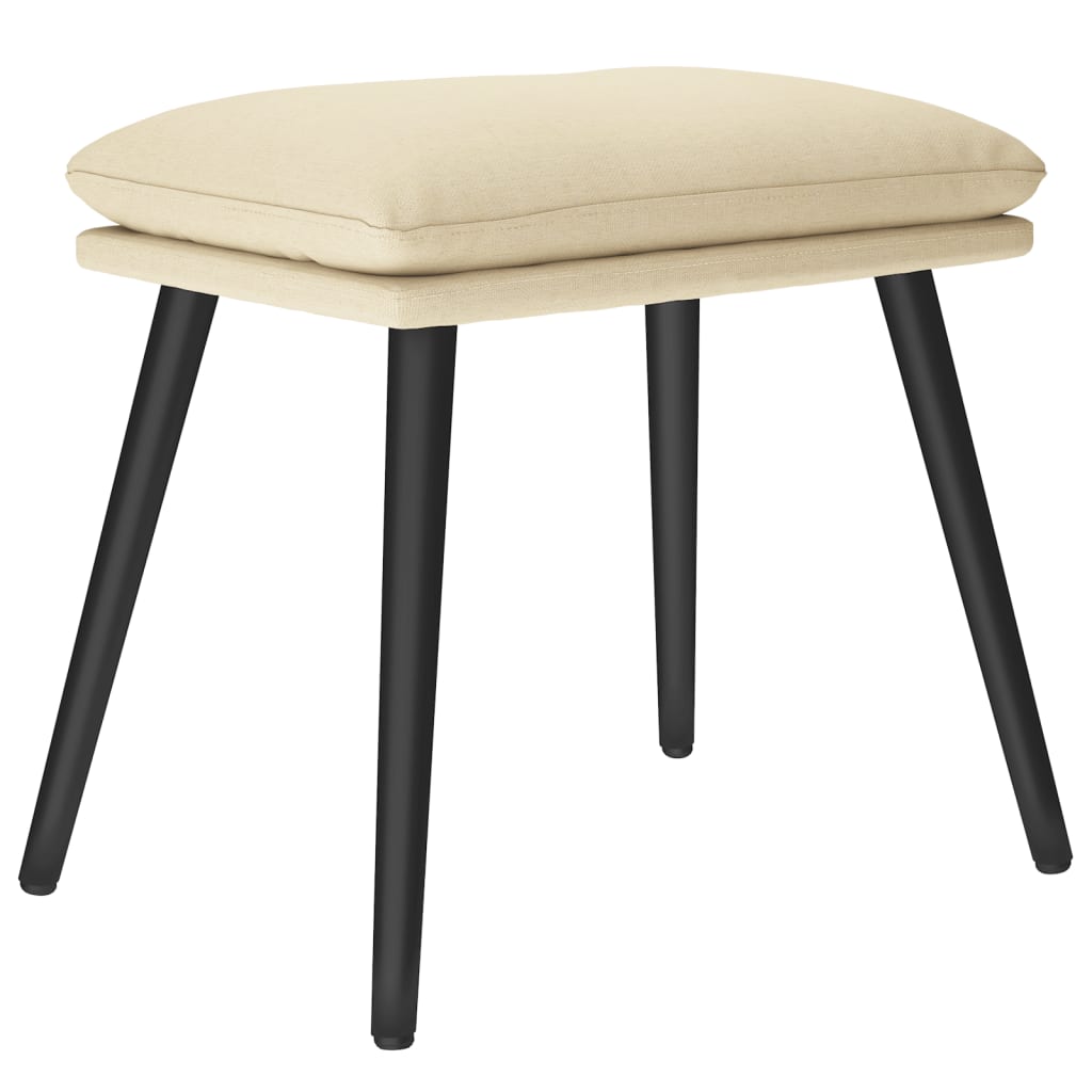 Tabure krem 45x29,5x35 cm od tkanine