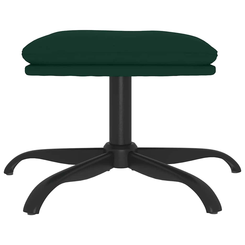Tabure tamnozeleni 60x60x36 cm baršunasti