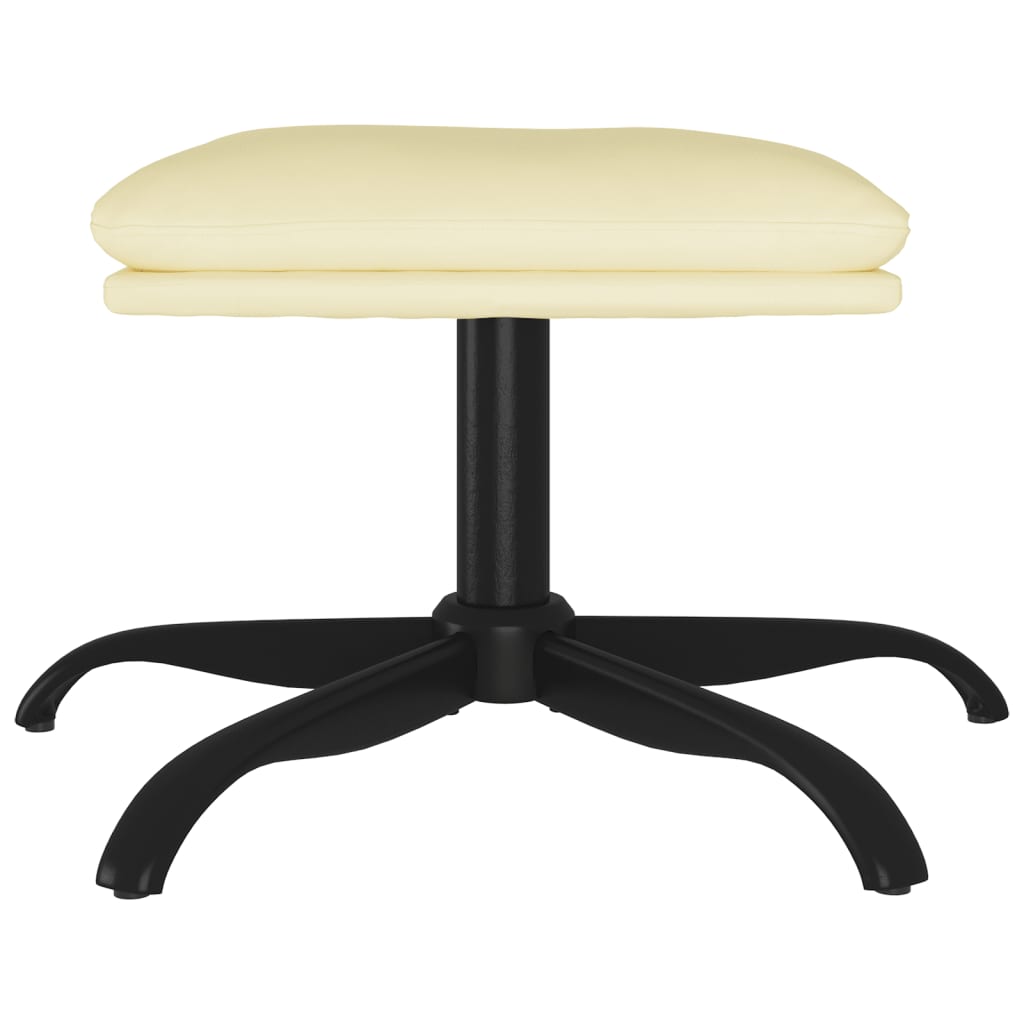 Tabure krem 60x60x36 cm od umjetne kože