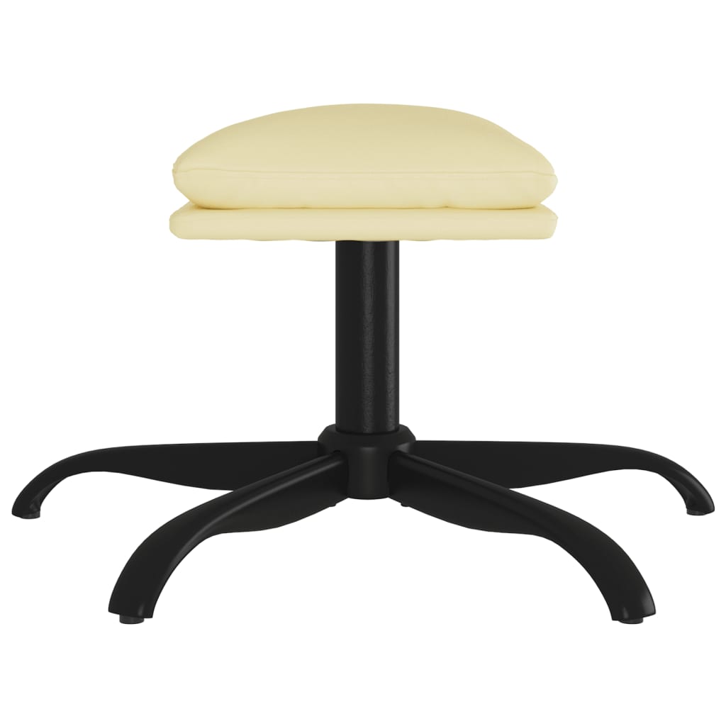 Tabure krem 60x60x36 cm od umjetne kože