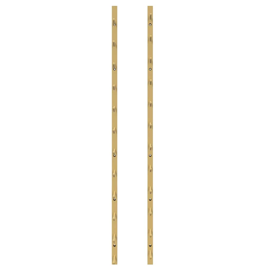 Zidni stalak za vino za 12 boca zlatni željezni