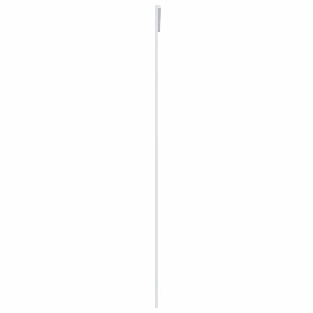 Klizna vrata od mutnog stakla ESG i aluminija 90x205 cm bijela