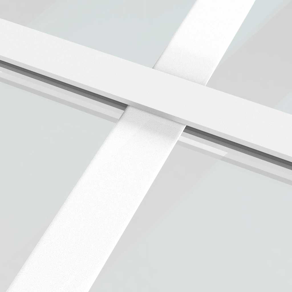 Klizna vrata od stakla ESG i aluminija 90 x 205 cm bijela