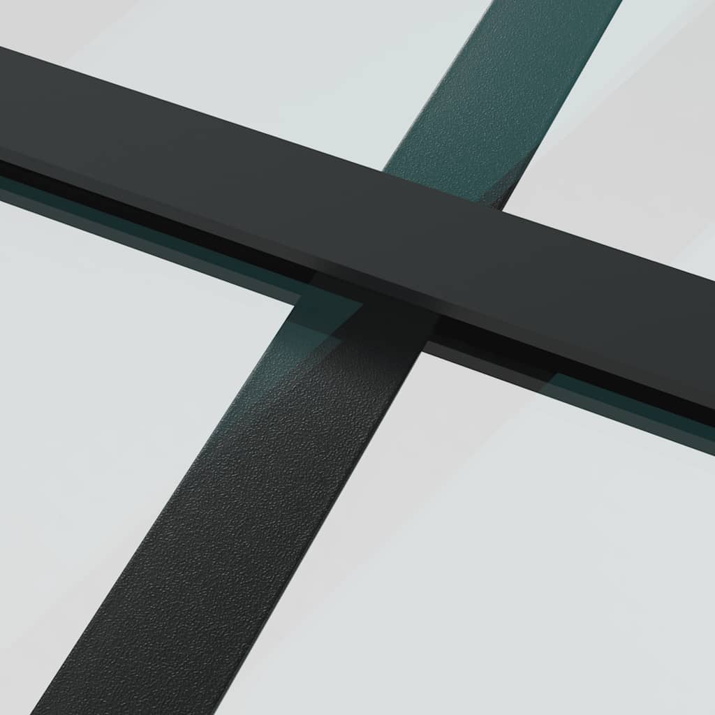 Klizna vrata od stakla ESG i aluminija 90 x 205 cm crna