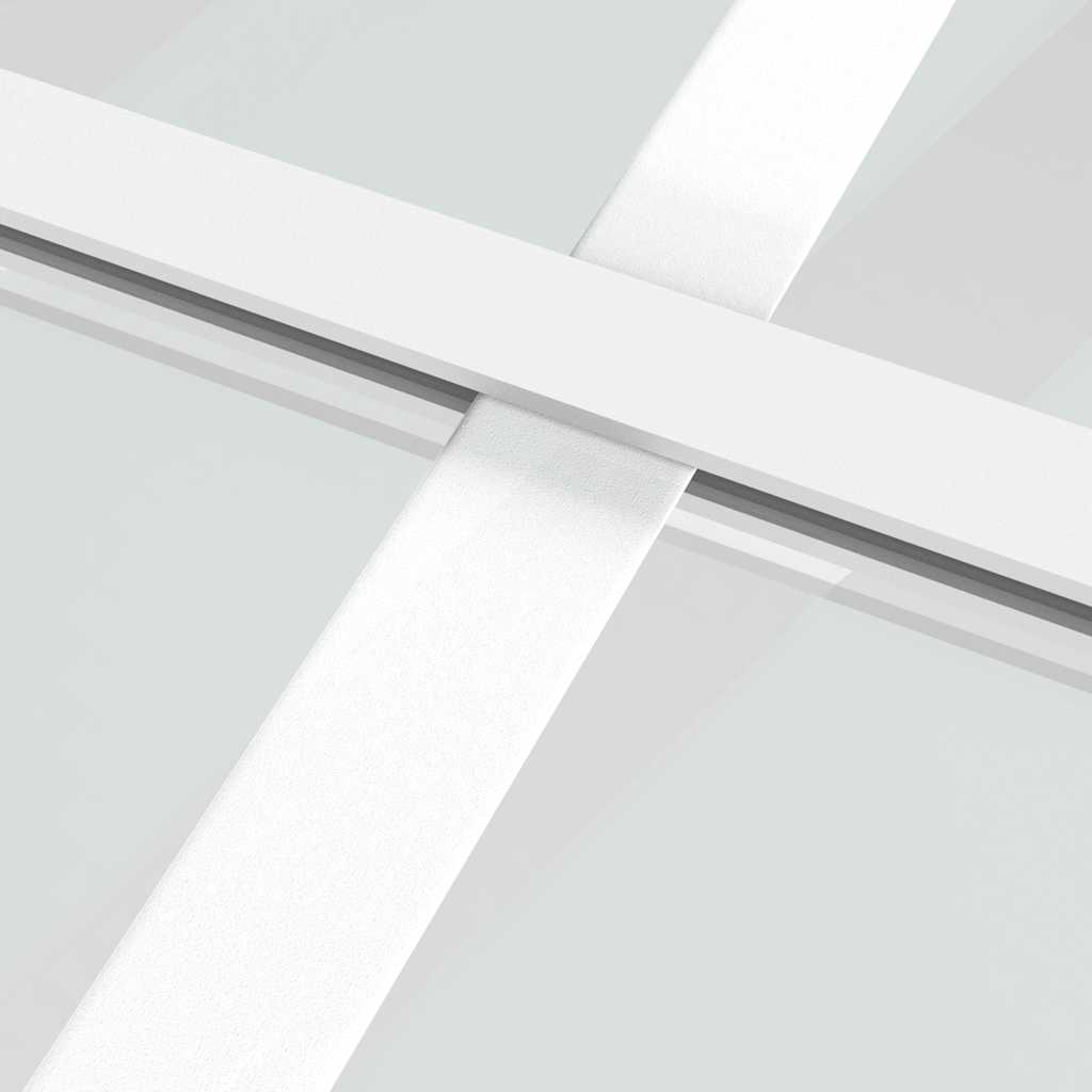 Klizna vrata od stakla ESG i aluminija 90 x 205 cm bijela