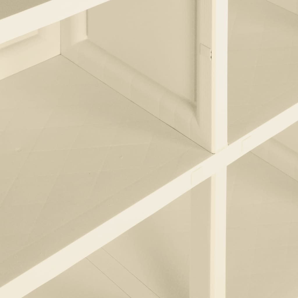 Plastični ormarić 79 x 43 x 125 cm izgled drva angora bijeli