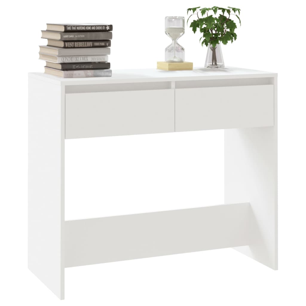 Konzolni stol bijeli 89x41x76,5 cm od konstruiranog drva