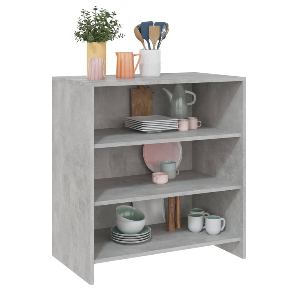 Komoda siva boja betona 70 x 40,5 x 75 cm od konstruiranog drva