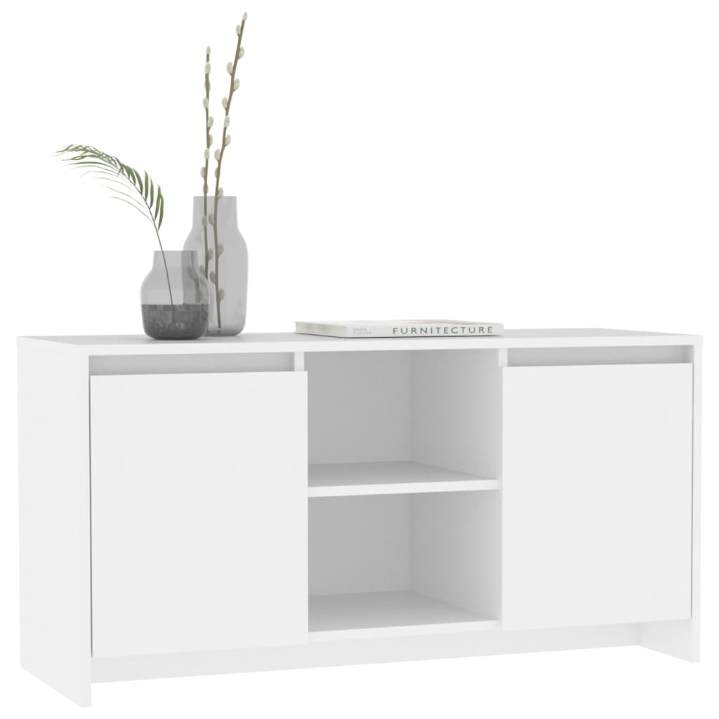 TV ormarić bijeli 102 x 37,5 x 52,5 cm od konstruiranog drva