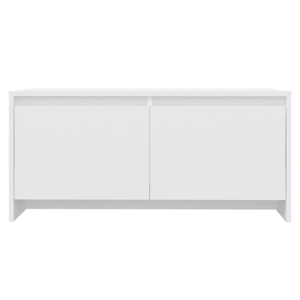 Stolić za kavu bijeli 90 x 50 x 41,5 cm od konstruiranog drva