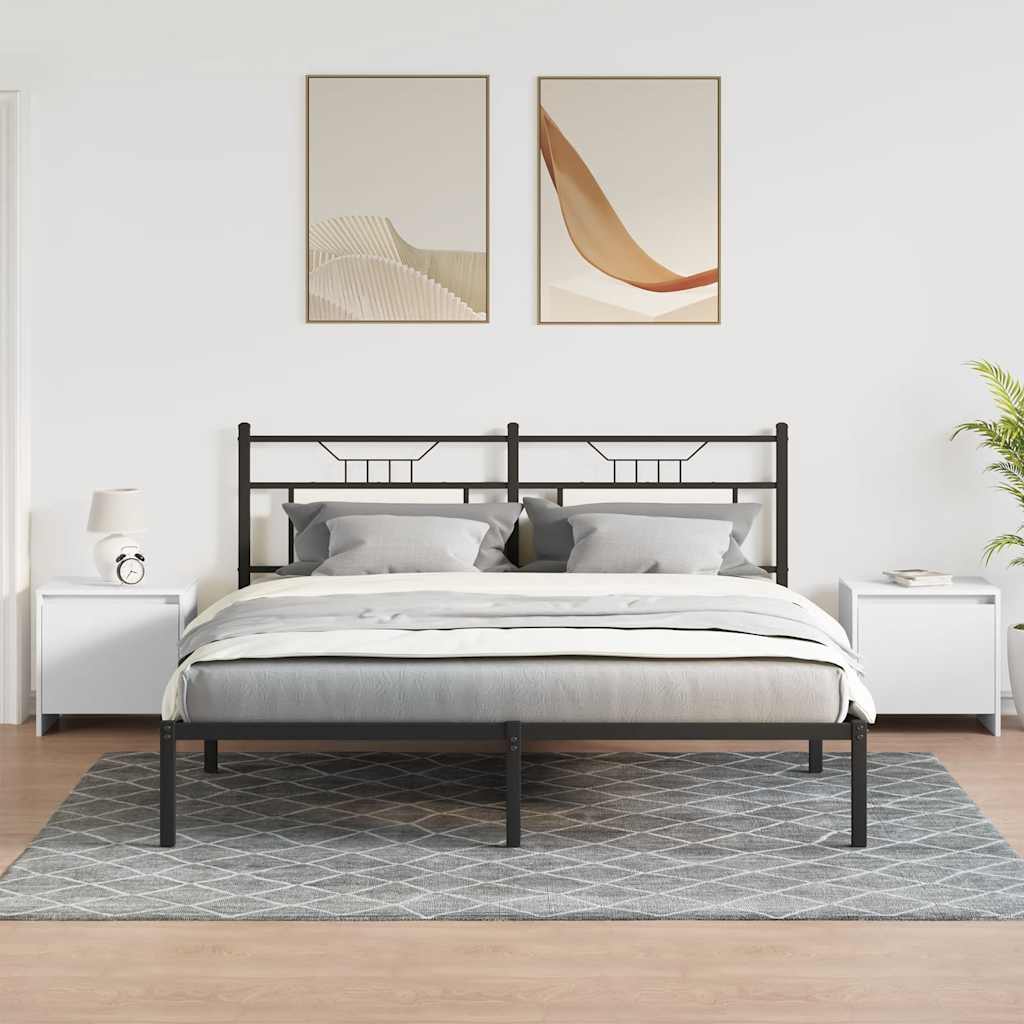 Noćni ormarići 2 kom bijeli 45 x 34 x 44,5 cm konstruirano drvo
