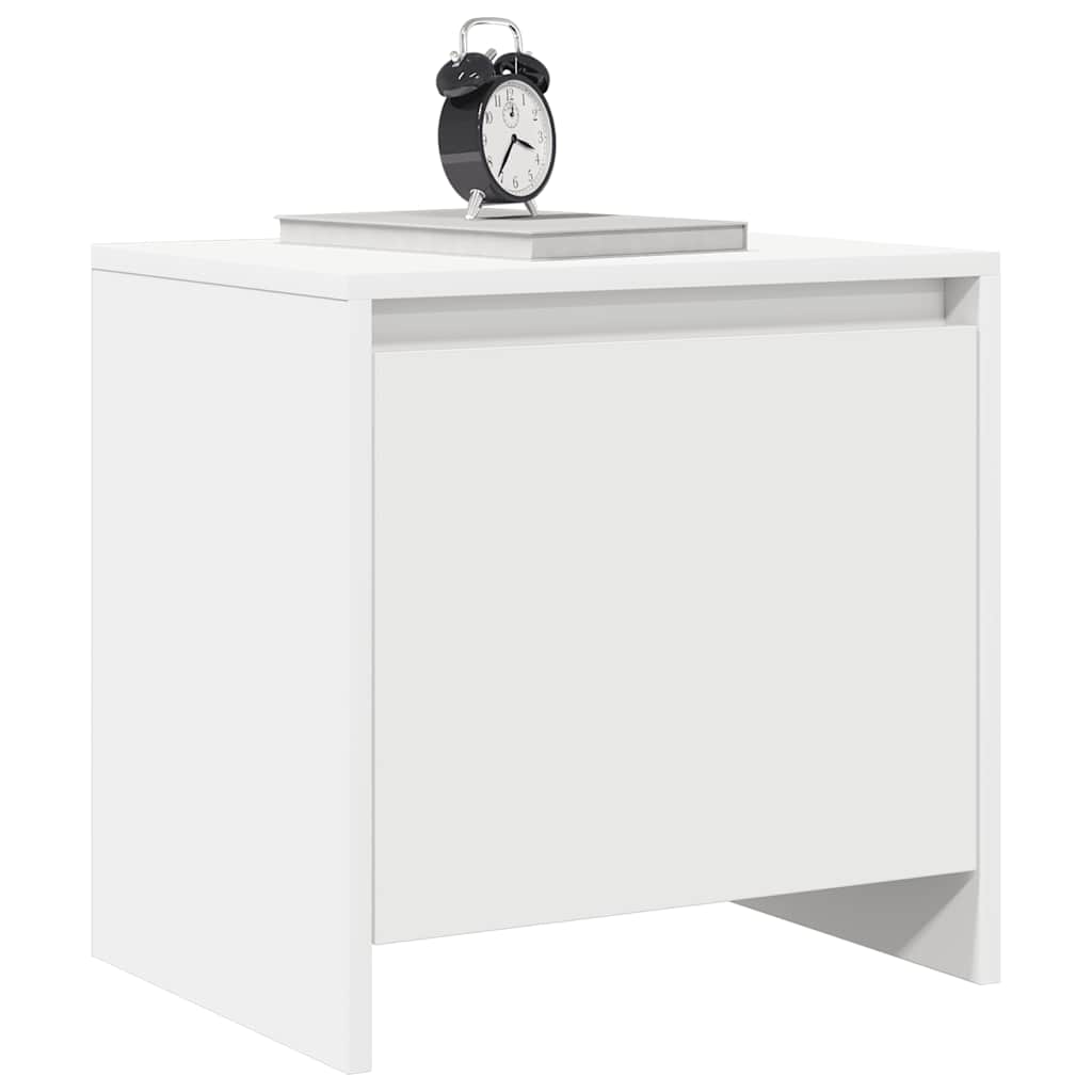 Noćni ormarići 2 kom bijeli 45 x 34 x 44,5 cm konstruirano drvo