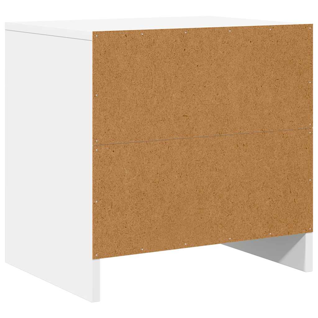 Noćni ormarići 2 kom bijeli 45 x 34 x 44,5 cm konstruirano drvo