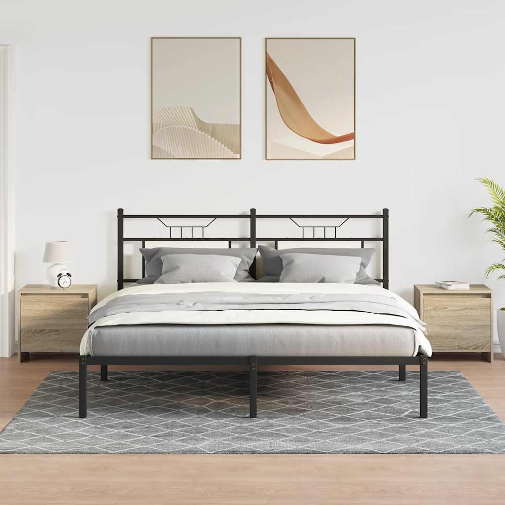 Noćni ormarići 2 kom boja hrasta sonome 45x34x44,5 cm drveni