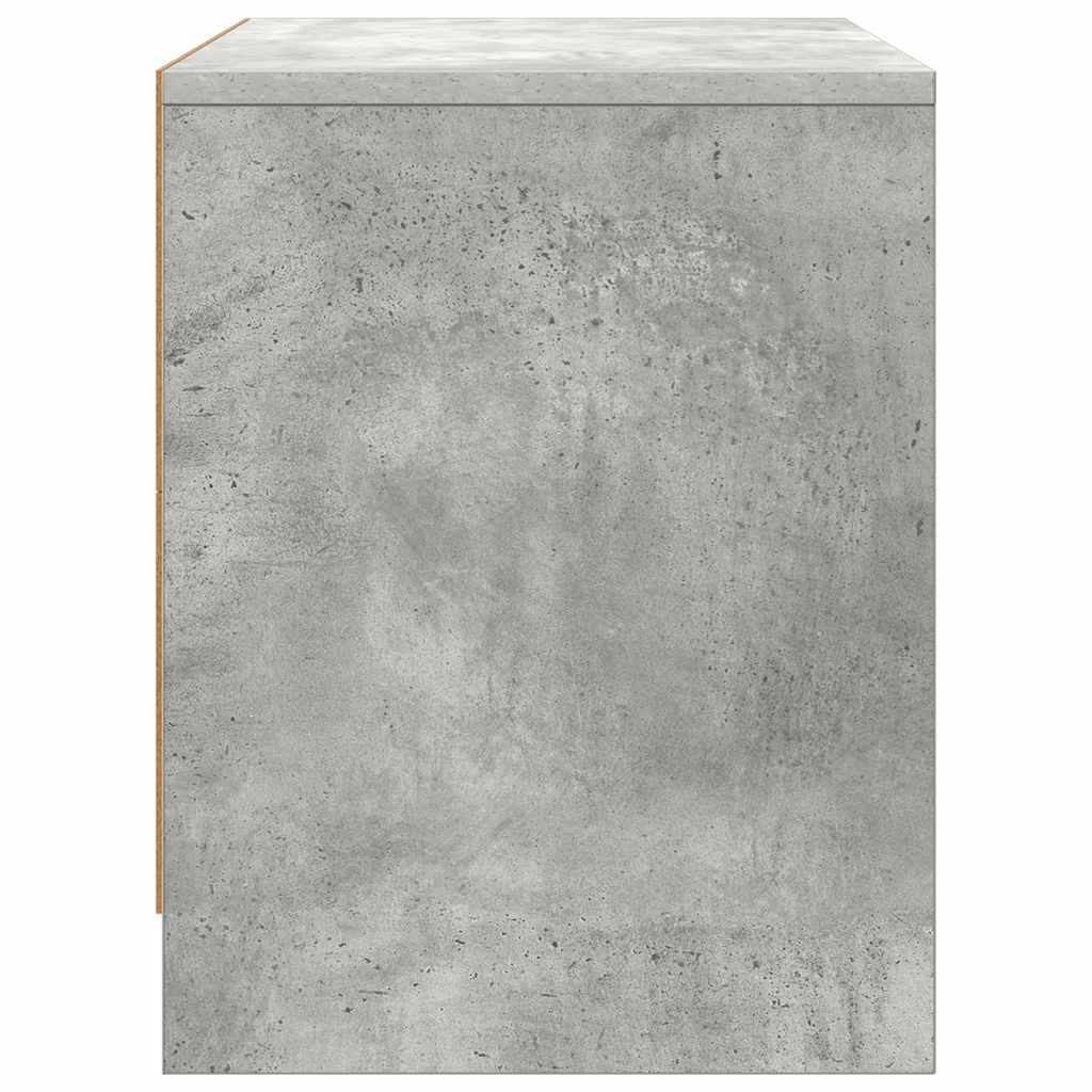 Noćni ormarići 2 kom siva boja betona 45x34x44,5 cm drveni
