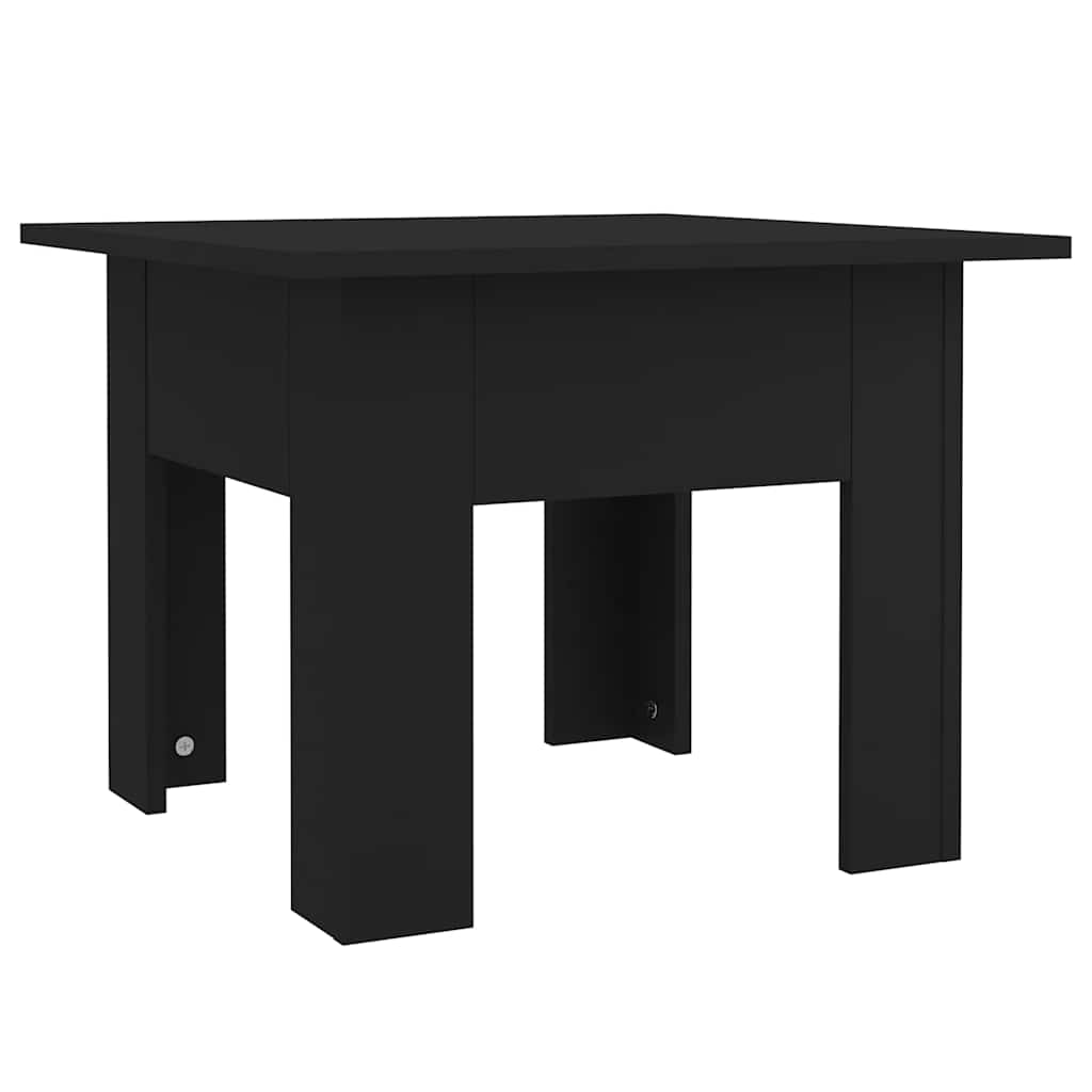Stolić za kavu crni 55 x 55 x 42 cm od konstruiranog drva