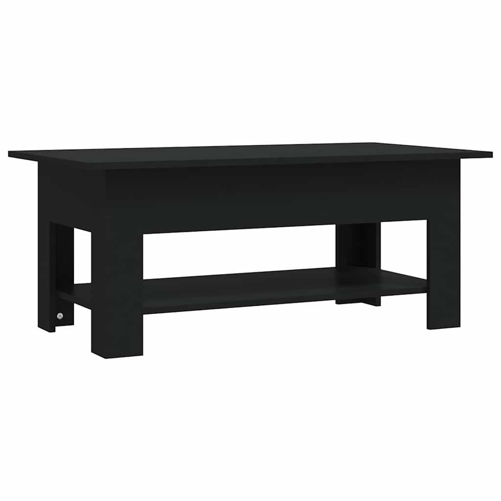 Stolić za kavu crni 102 x 55 x 42 cm od konstruiranog drva