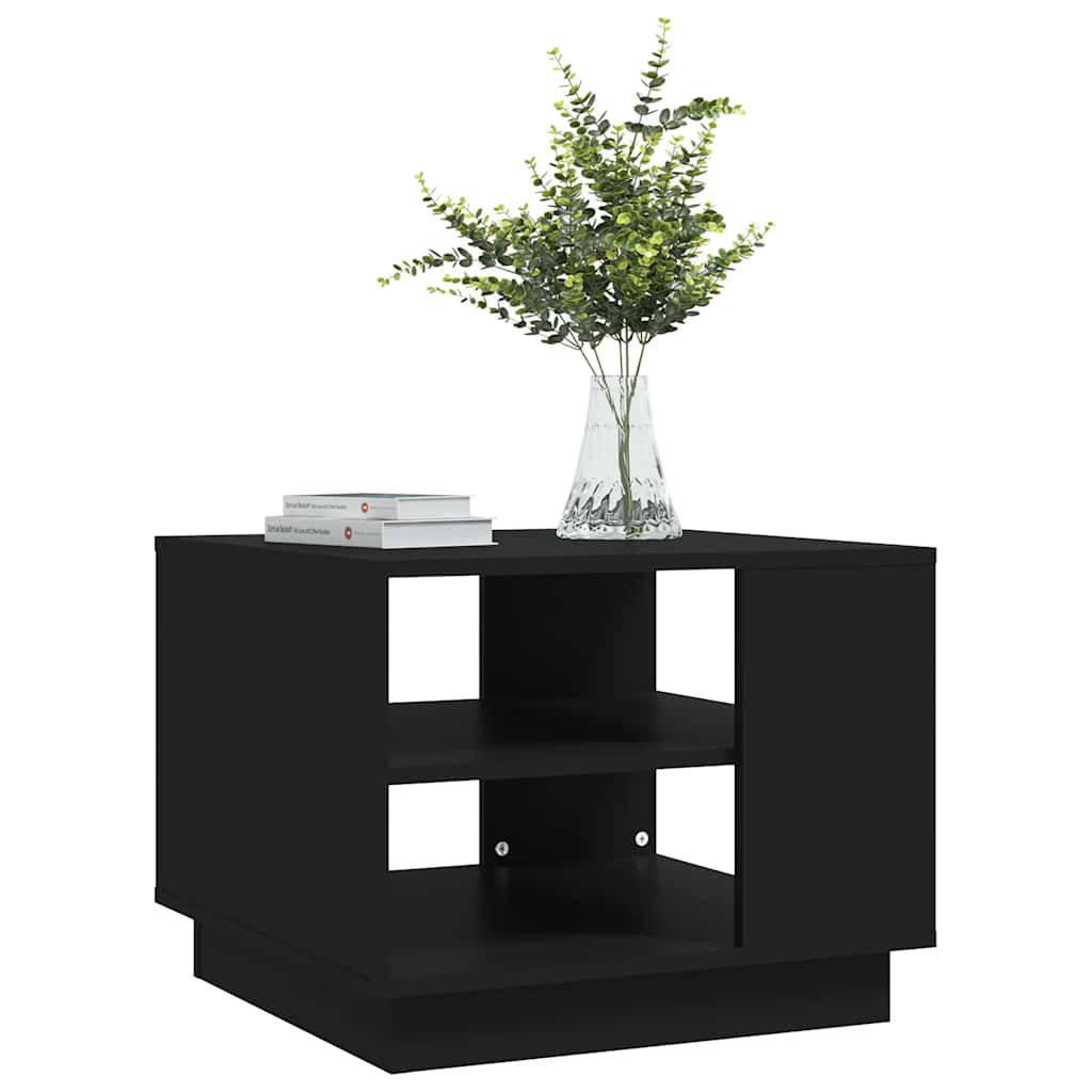 Stolić za kavu crni 55 x 55 x 43 cm od iverice